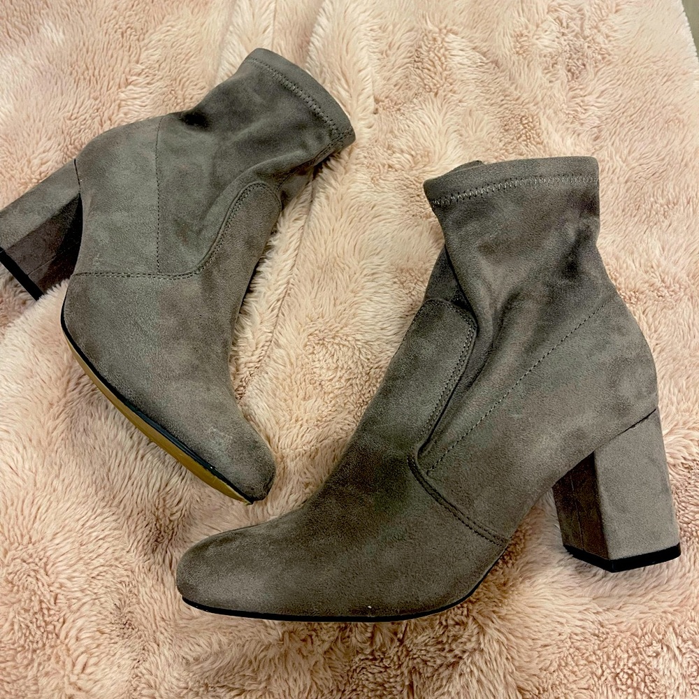 Grey booties